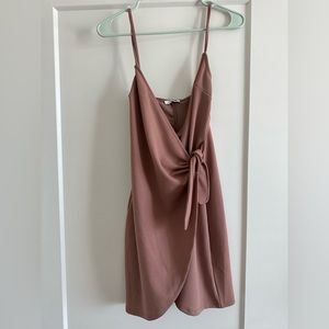 Mauve Wrap Mini dress